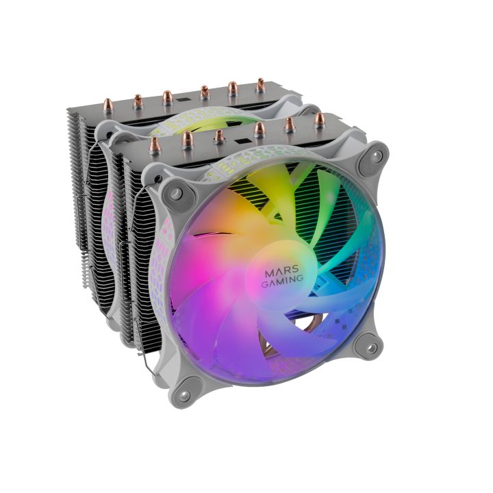Dissipador de CPU Mars Gaming, Refrigeração de Dupla Torre, 6…
