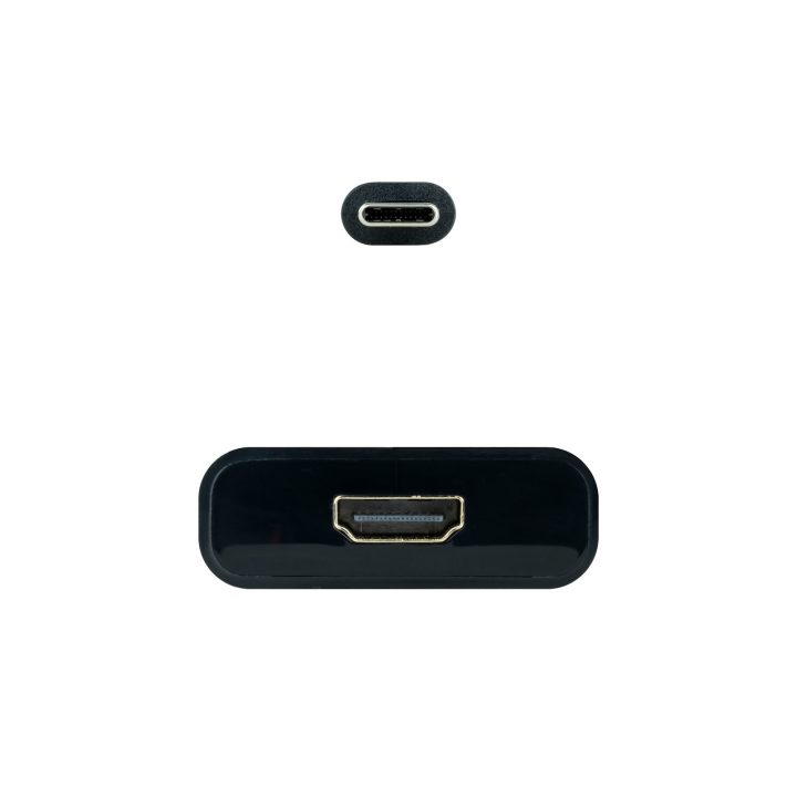 Nanocable Conversor USB-C a HDMI 4K, USB-C/M-HDMI/H, Negro, 15 cm