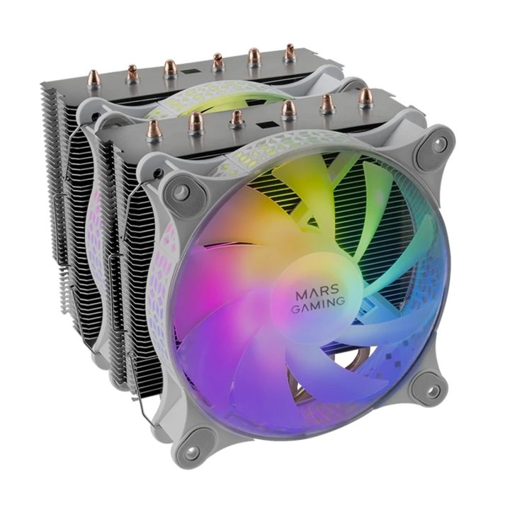 Dissipador de CPU Mars Gaming, Refrigeração de Dupla Torre, 6…
