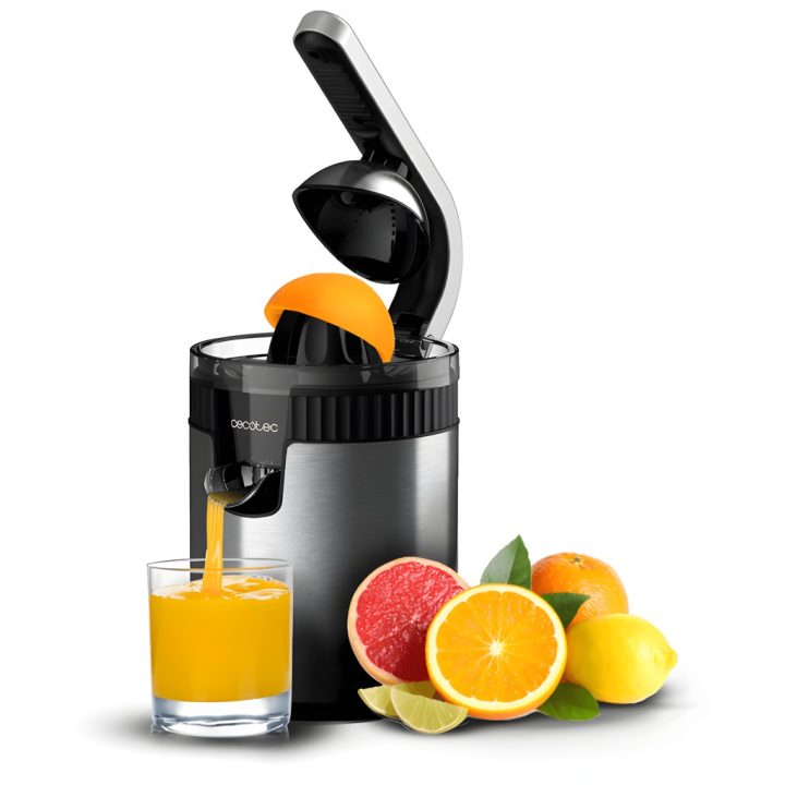 Cecotec Xqueeze RetroJuice 600 Steel Licuadora centrífuga 600 W…