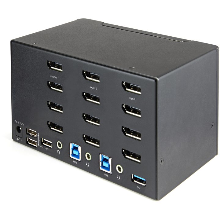 StarTech.com Switch Conmutador KVM de 2 Puertos DisplayPort 1.2 para…
