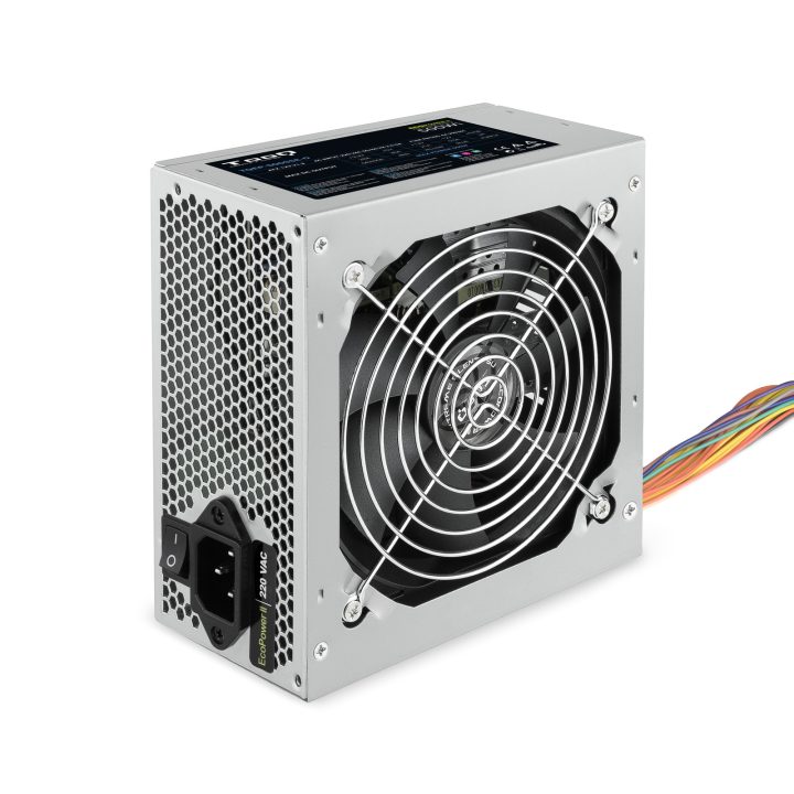 TooQ Ecopower II 500 W 20+4 pin ATX ATX Silver Power Supply Unit