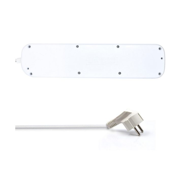 Ewent EW3932-3M Surge Protector White 6 AC Outlets