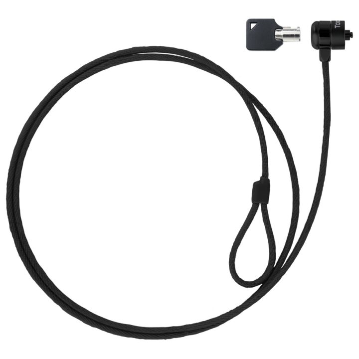 TooQ Lockable Laptop Security Cable 1.5 meters, Dark Gray