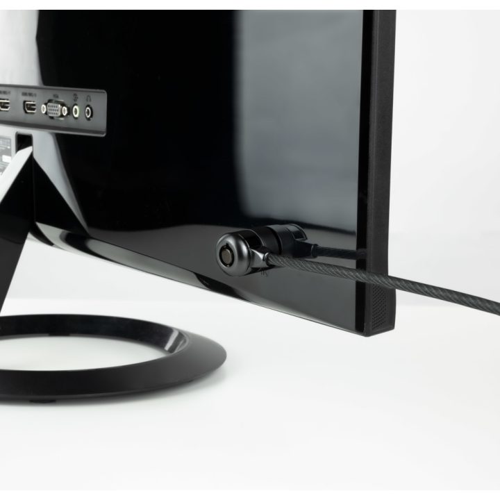 TooQ Lockable Laptop Security Cable 1.5 meters, Dark Gray