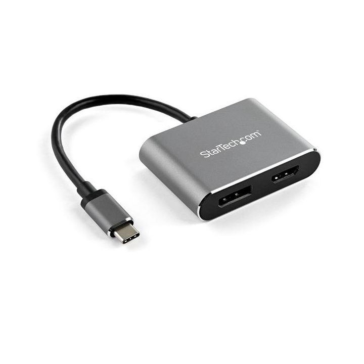 StarTech.com Multiport USB-C Video Adapter - HDMI or DisplayPort - 4K…