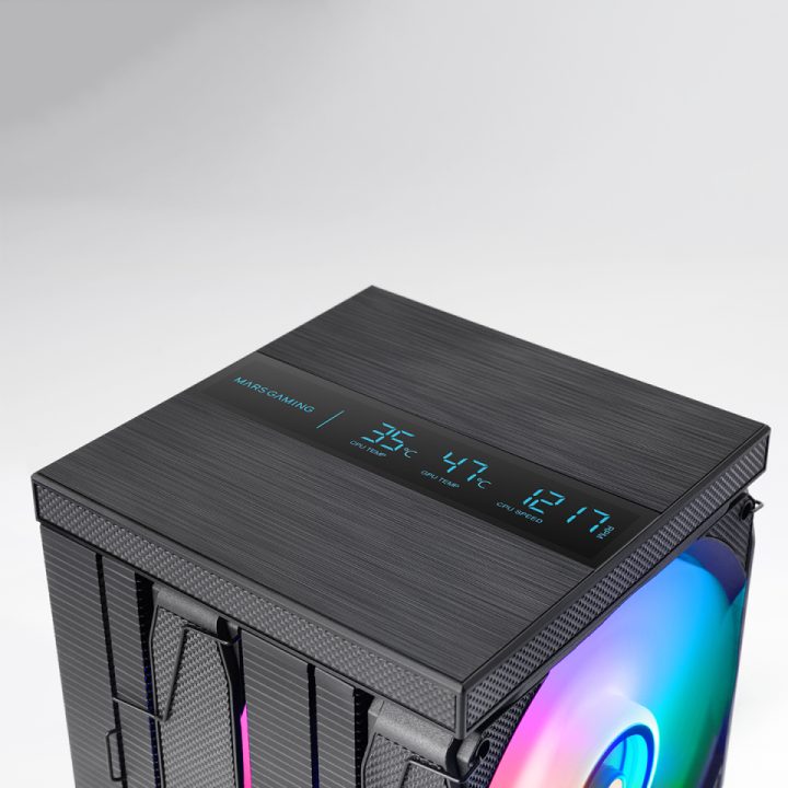 Mars Gaming MCPU-LCDPRO Air Cooler 12 cm Black 1 piece(s)