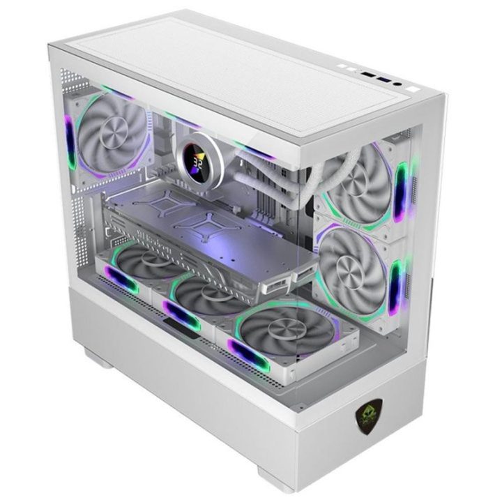 Keep Out Caixa M-ATX XC-301W 3FANS USB 3.0 Branca (XC-301W GLASS)