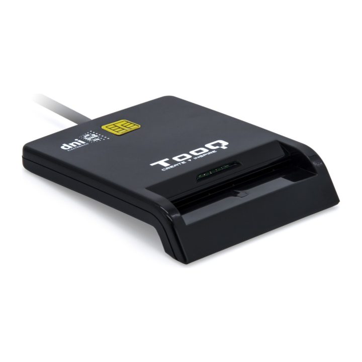 TooQ Leitor de Cartões Inteligentes DNIe SIM USB-C, Preto