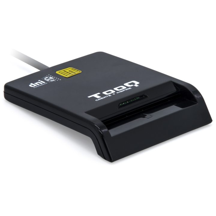 TooQ Smart Card Reader DNIe SIM USB-C, Black