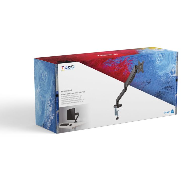 TooQ Soporte de Mesa para Pantalla 17"-32", Negro