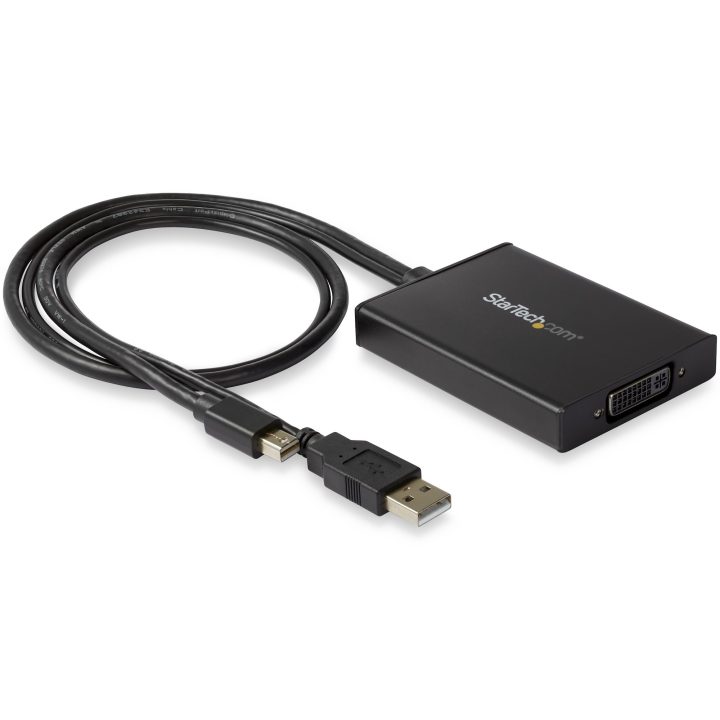 StarTech.com Dual-Link Mini DisplayPort to DVI Adapter - USB Powered…