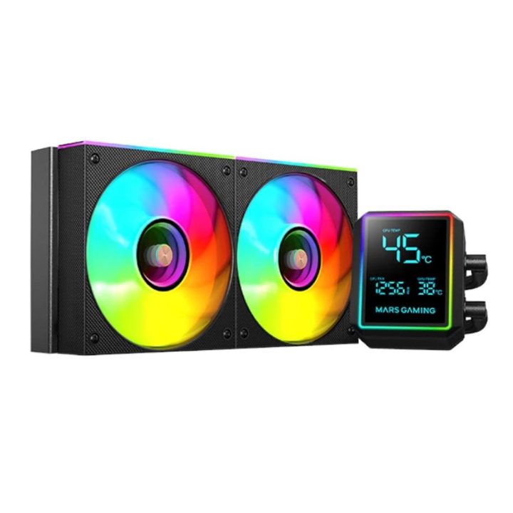 Mars Gaming ML-LCDPRO240 CPU Liquid Cooler All-in-One 12 cm Black 1…
