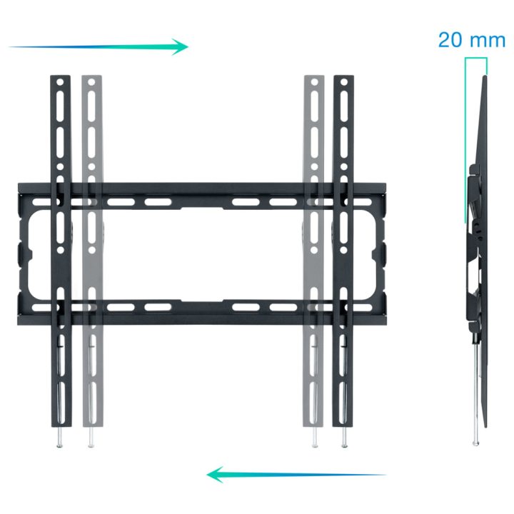 TooQ LP1070F-B suporte para TV 70" Preto
