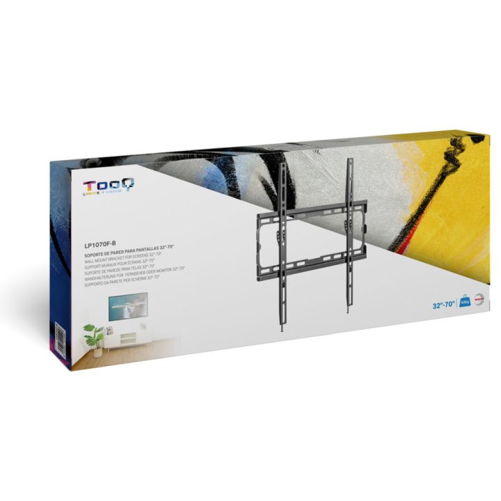 TooQ LP1070F-B soporte para TV 70" Negro