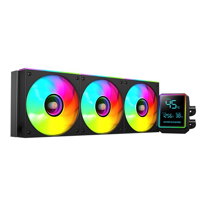 Mars Gaming ML-LCDPRO360 AIO Liquid Cooler 12 cm Black 1 piece(s)