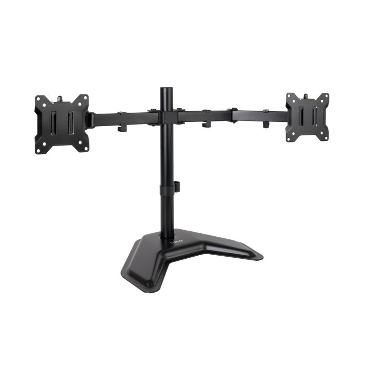 TooQ Suporte de Mesa, Rotativo e Inclinável, para 2 Ecrãs de 17”-32”