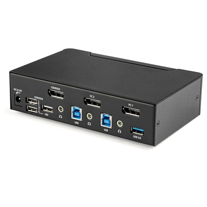 StarTech.com 2-Port DisplayPort KVM Switch - 4K at 60Hz - Single…