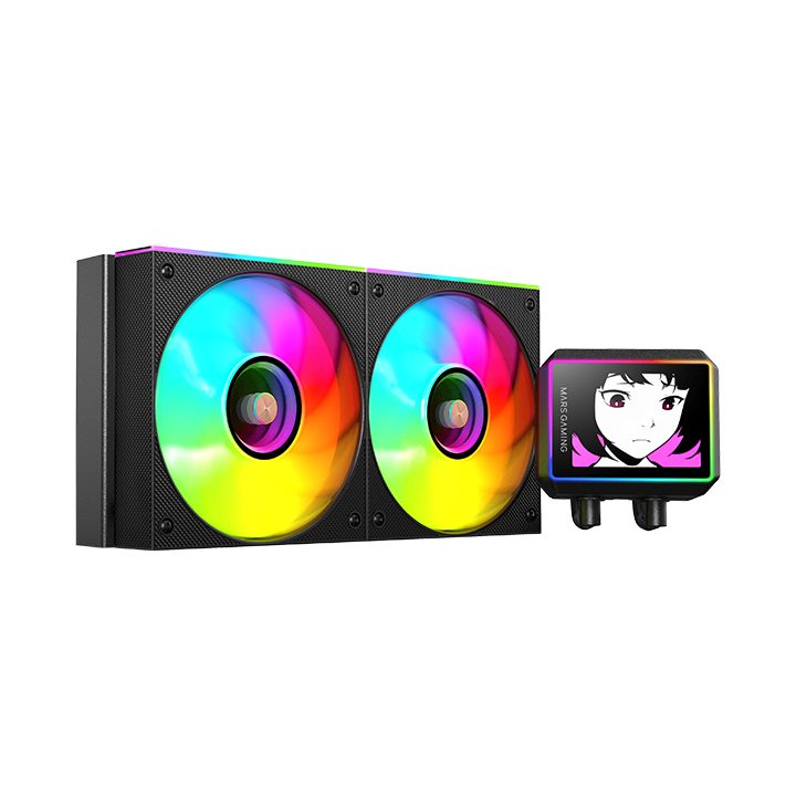 Mars Gaming ML-VISIONII240 CPU Liquid Cooler All-in-One 12 cm Black 1…