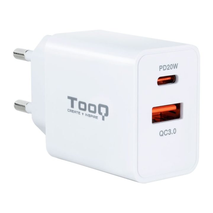 TooQ TQWC-2SC04WT Universal Mobile Device Charger White AC Fast…