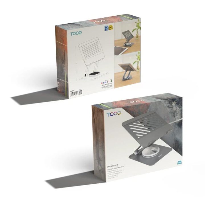 TooQ Soporte Elevador con rotación 360° y ajustable, para…