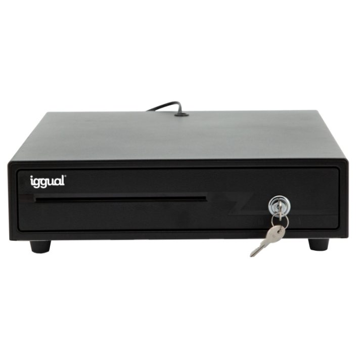 iggual IRON-10 Cash Drawer 38cm 4+6 Black