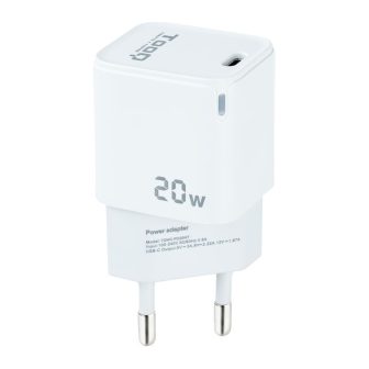 TooQ USB-C PD20W Wall Charger, White
