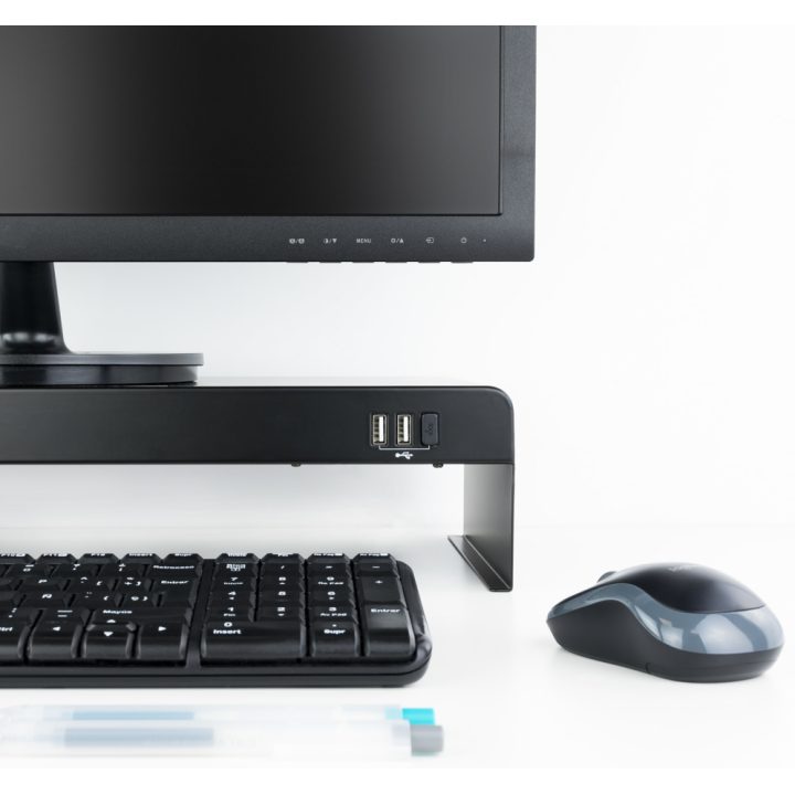 TooQ TQMR0124 soporte para monitor Escritorio Negro