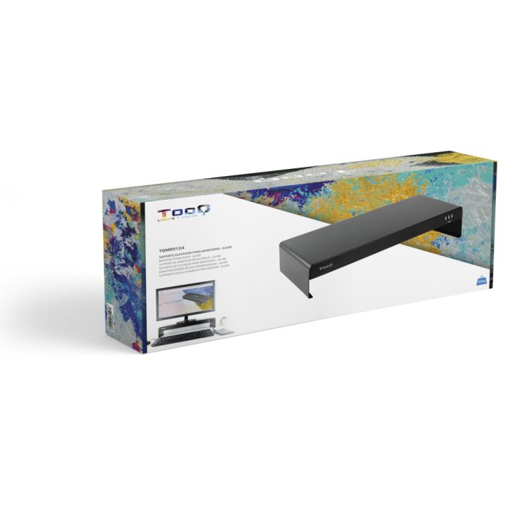 TooQ TQMR0124 Desktop Monitor Stand Black