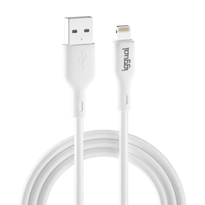 iggual USB-A to Lightning Cable 100 cm White