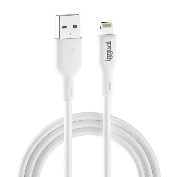 iggual USB-A to Lightning Cable 100 cm White
