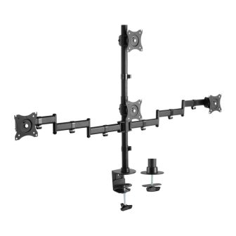 AISENS Soporte de Mesa Eco Giratorio e Inclinable para 4 Monitores…