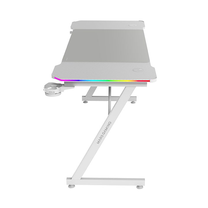 Mars Gaming MGD-X140RGB, Mesa Gaming Ergonómica, Iluminación ARGB con…