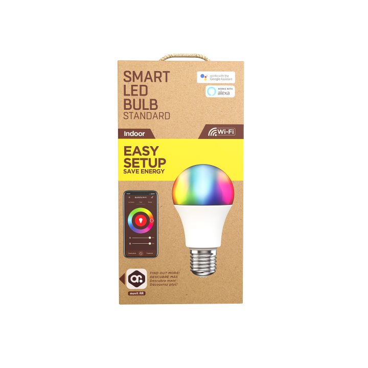 Muvit io A60 E27 8.5W RGB Bulb (IO-WIFI60-5)