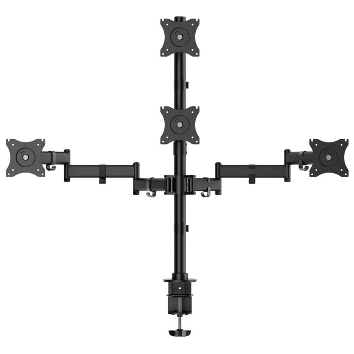 AISENS Eco Rotating and Tilting Desktop Stand for 4 Monitors 8kg (4…