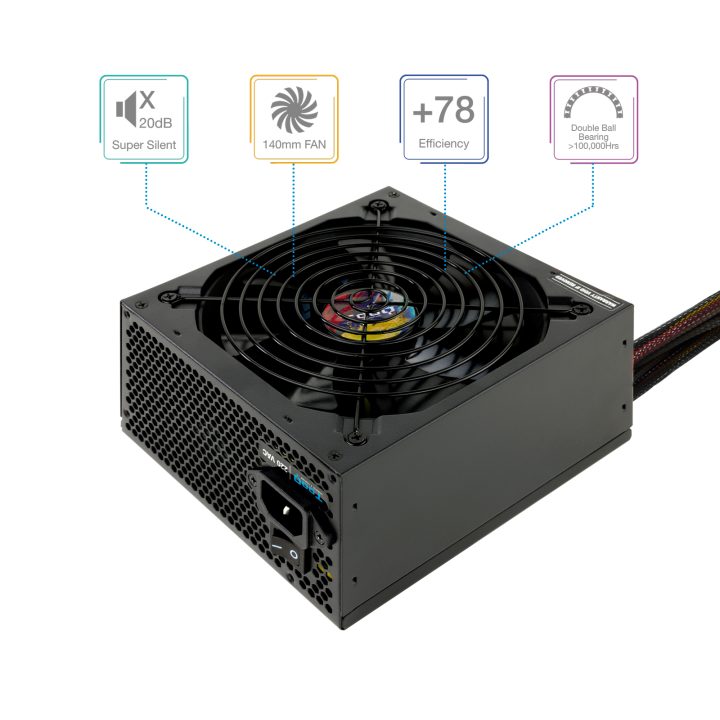 TooQ TQAPOLO-750SP 750 W 20+4 pin ATX ATX Black Power Supply Unit