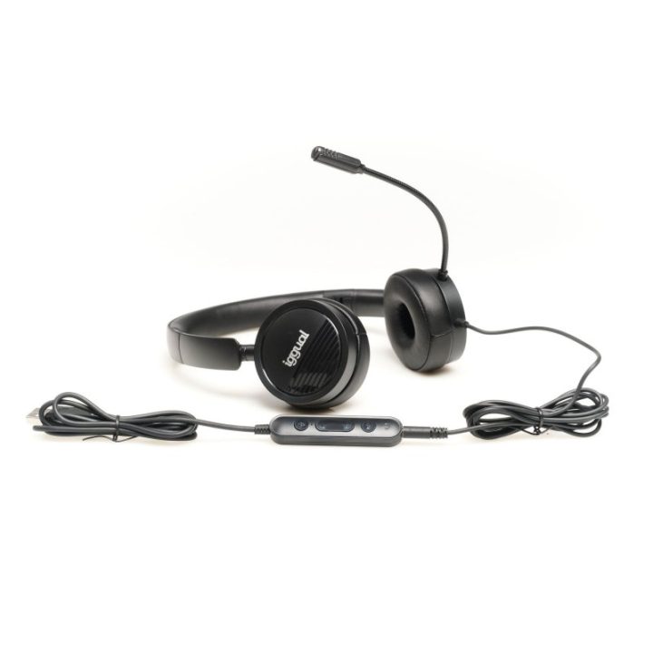 iggual Con Micro Dual Tech auriculares de diadema con cable
