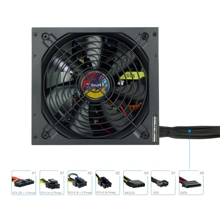 TooQ TQAPOLO-750SP unidade de fonte de alimentação 750 W 20+4 pinos…