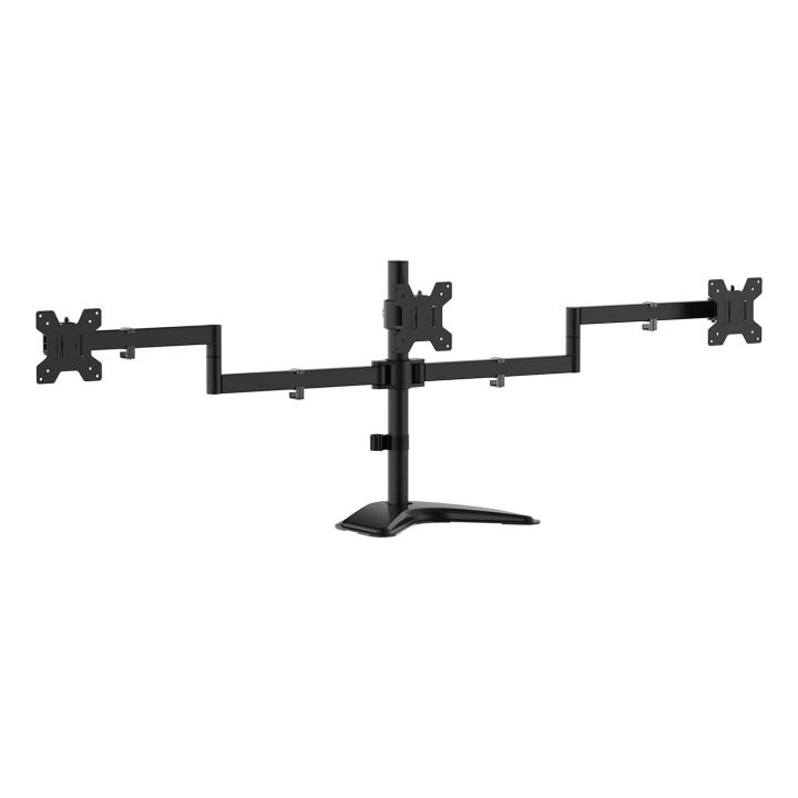 AISENS Eco Rotating and Tiltable Desk Stand with Base for 3 Monitors…