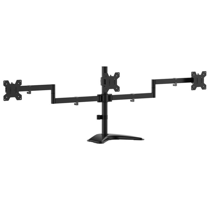 AISENS Soporte de mesa con peana eco giratorio e inclinable para 3…