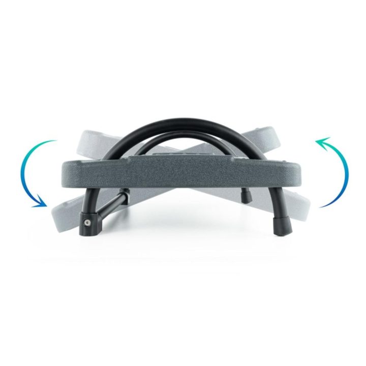 TooQ Adjustable Tilt Footrest, Gray