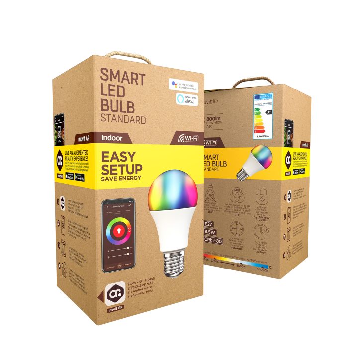 Muvit io A60 E27 8.5W RGB Bulb (IO-WIFI60-5)