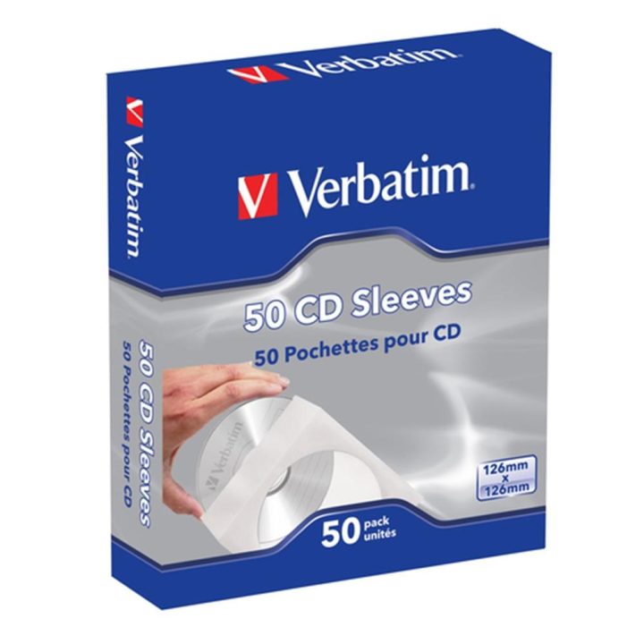 Verbatim Paper CD Sleeves 50-Pack (49992)