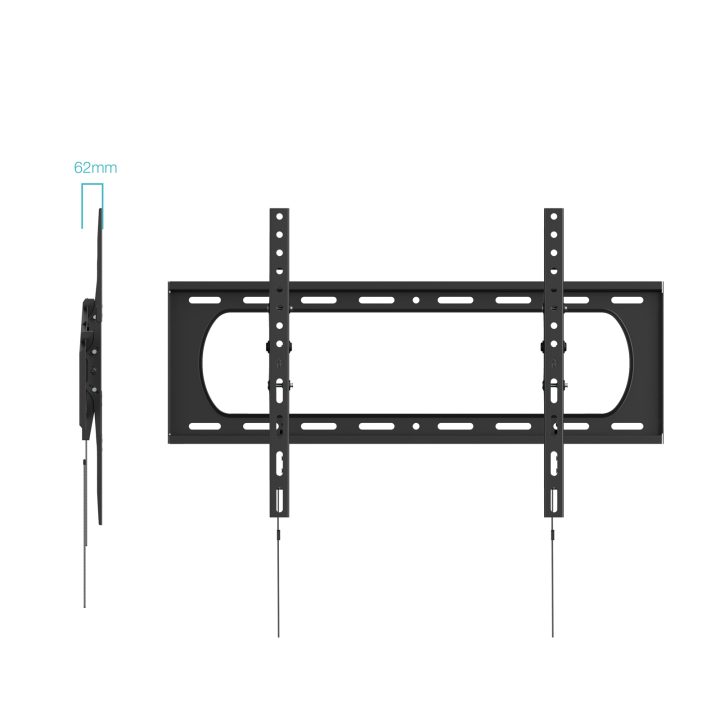 TooQ Wall Mount for 37”-140” Screens, Black