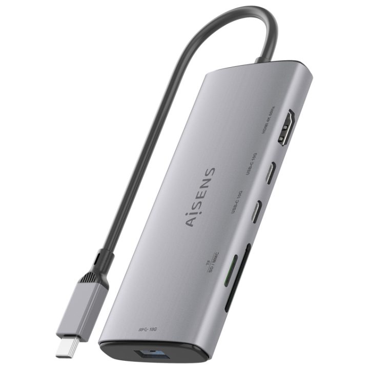 AISENS USB-C Dock 6 em 1, USB-C para 1xHDMI, 1xUSB-A 10G, 2xUSB-C…