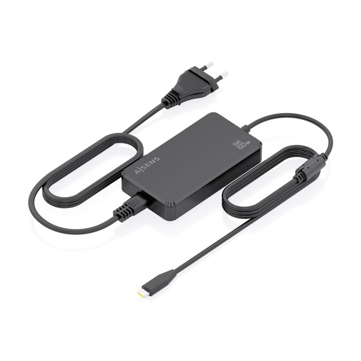 AISENS Desktop GaN Charger 100W PD3.0 1xUSB-C 1.8m, Black