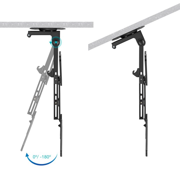 TooQ Ceiling Mount for 23"-55" Screens, Black