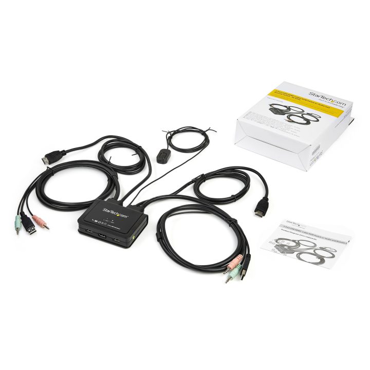 StarTech.com Switch KVM de 2 Portas HDMI - 4K a 60Hz - Switch KVM…