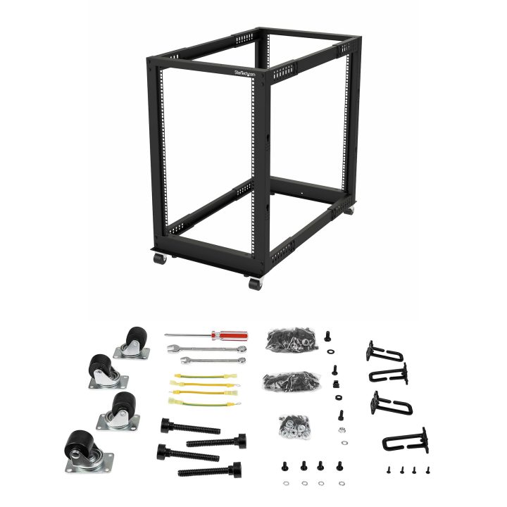 StarTech.com Rack 18U Móvil de Marco Abierto de 4 Columnas para…