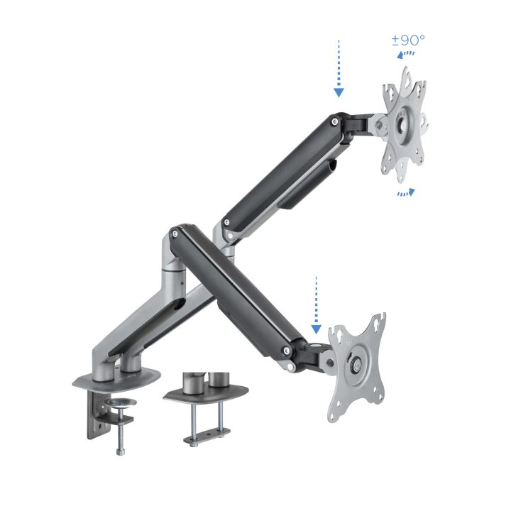 TooQ DB4132TNR-G 32" Monitor Stand Desktop Black